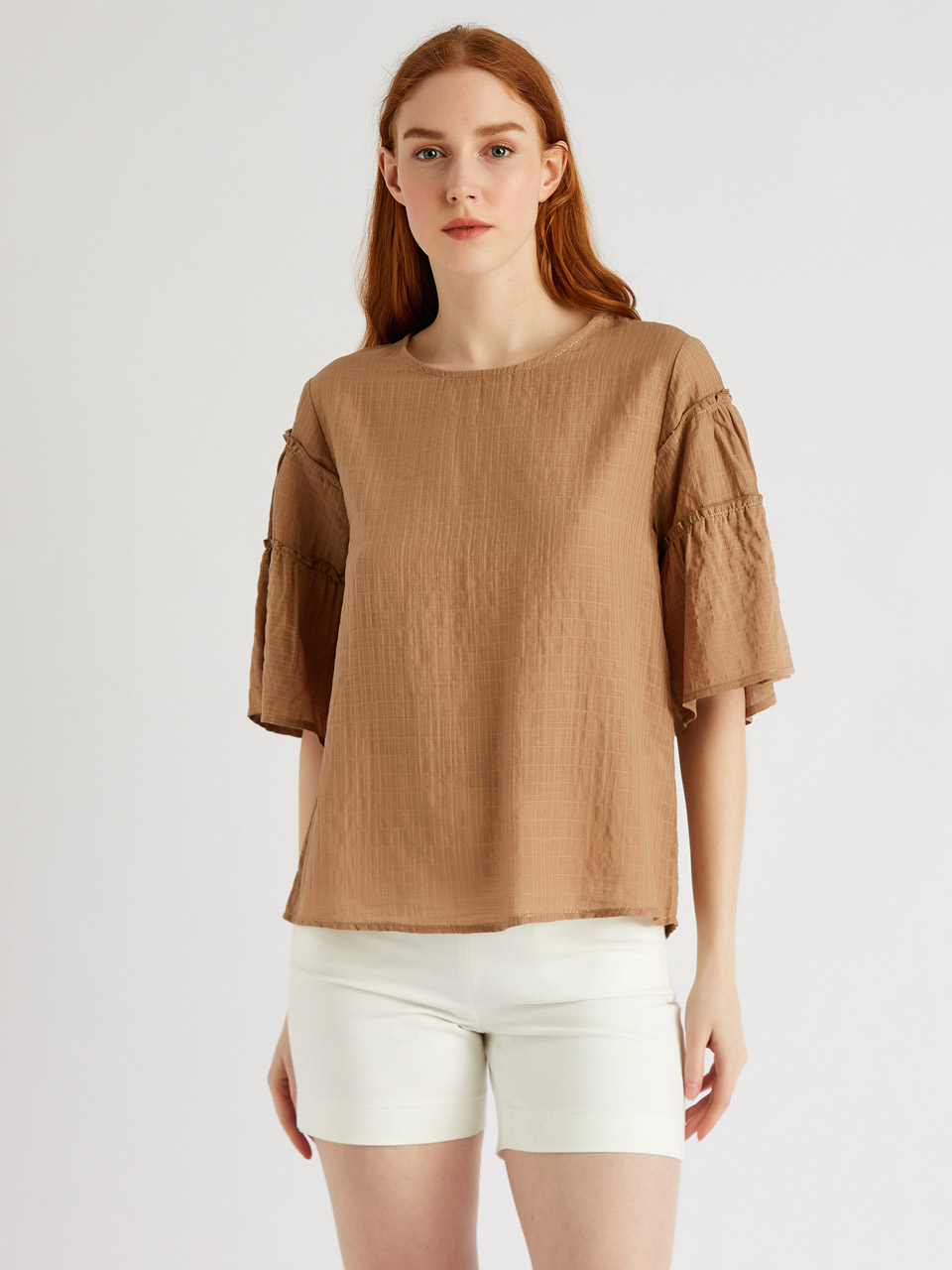Relaxed Fit Half Sleeve Blouse