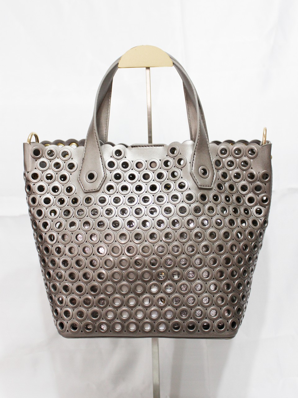 Silver Color Perforated Bag