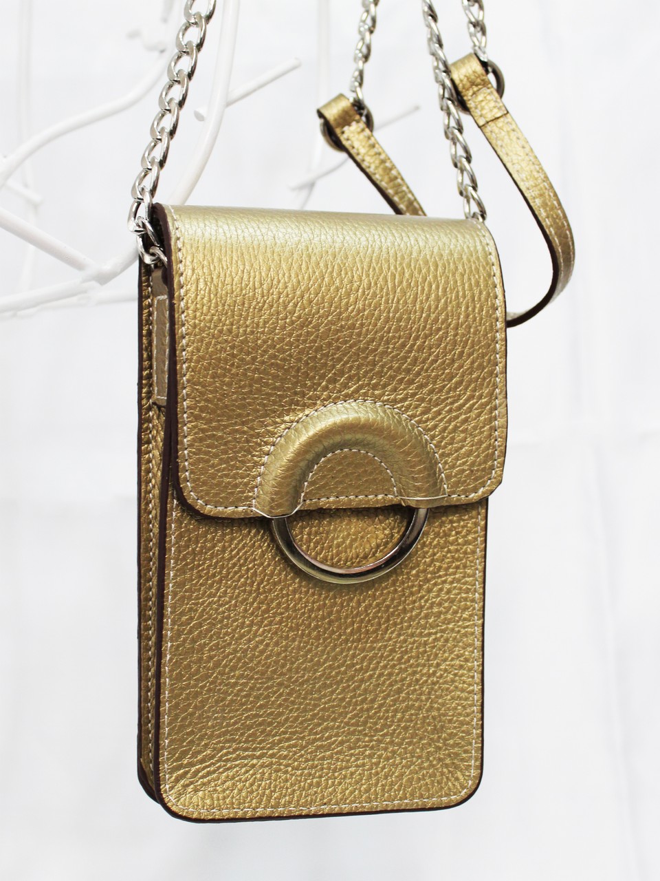 Chain Strap Leather Bag